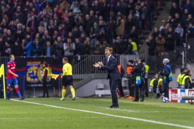 Moskova, Rusya -, 02.10.2018: Luzhniki Stadı, CSKA Moskova - Real Madrid Uefa Şampiyonlar Ligi oyunu.
