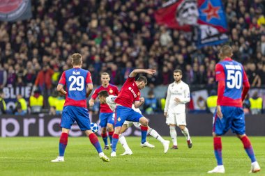 Moskova, Rusya -, 02.10.2018: Luzhniki Stadı, CSKA Moskova - Real Madrid Uefa Şampiyonlar Ligi oyunu.
