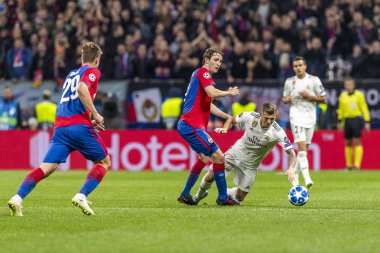 Moskova, Rusya -, 02.10.2018: Luzhniki Stadı, CSKA Moskova - Real Madrid Uefa Şampiyonlar Ligi oyunu.