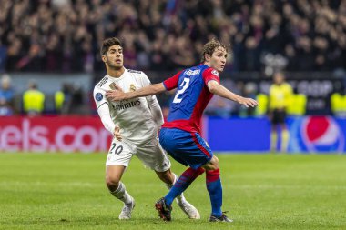 Moskova, Rusya -, 02.10.2018: Luzhniki Stadı, CSKA Moskova - Real Madrid Uefa Şampiyonlar Ligi oyunu.