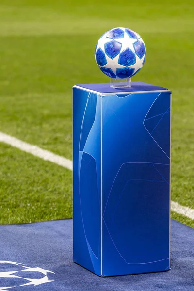 Moscow Rússia 2018 Jogo Liga Dos Campeões Uefa Estádio Luzhniki — Fotografia de Stock