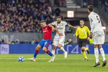 Moskova, Rusya -, 02.10.2018: Luzhniki Stadı, CSKA Moskova - Real Madrid Uefa Şampiyonlar Ligi oyunu.