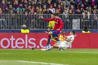 Moskova, Rusya -, 02.10.2018: Luzhniki Stadı, CSKA Moskova - Real Madrid Uefa Şampiyonlar Ligi oyunu.