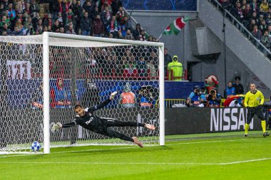 Moskova, Rusya -, 03.10.2018: Uefa Şampiyonlar Ligi oyunu Rzd Arena, Lokomotiv - Schalke 04.