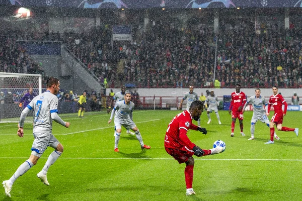 Moskova, Rusya -, 03.10.2018: Uefa Şampiyonlar Ligi oyunu Rzd Arena, Lokomotiv - Schalke 04.