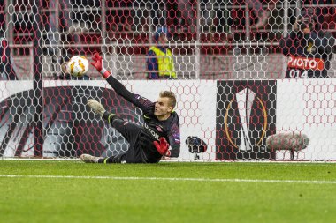 Moskova, Rusya -, 04.10.2018: Spartak stadyumu, Spartak Moskova (Moskova) - Villarreal Cf Uefa Avrupa Ligi maçında.