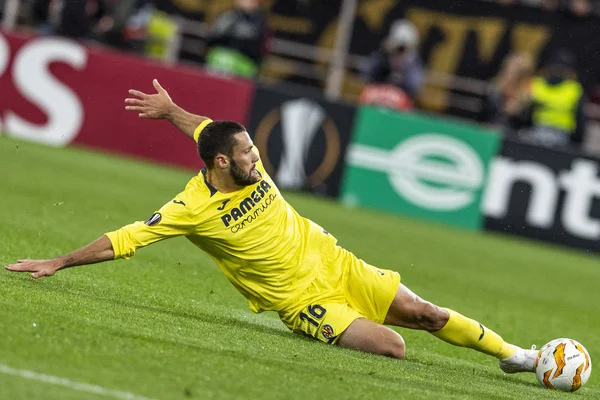 Moskova, Rusya -, 04.10.2018: Spartak stadyumu, Spartak Moskova (Moskova) - Villarreal Cf Uefa Avrupa Ligi maçında.