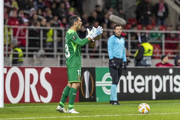 Moskwa Rosja 2018 Uefa Europa League Gra Spartak Stadium Spartak — Zdjęcie stockowe