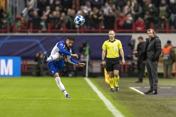 Moscow Rússia 2018 Jogo Liga Dos Campeões Uefa Rzd Arena — Fotografia de Stock