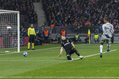 Moskova, Rusya -, 02.10.2018: Luzhniki Stadı, Cska Moskova - Roma maçında Uefa Şampiyonlar Ligi.
