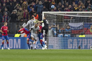 Moskova, Rusya -, 02.10.2018: Luzhniki Stadı, Cska Moskova - Roma maçında Uefa Şampiyonlar Ligi.
