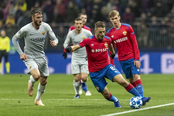 Moskova, Rusya -, 02.10.2018: Luzhniki Stadı, Cska Moskova - Roma maçında Uefa Şampiyonlar Ligi.