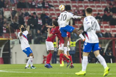 Moskova, Rusya -, 08.11.2018: Avrupa Ligi - G Grubu, Spartak Moskova Rakip Rangers