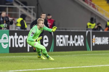 Moskova, Rusya -, 08.11.2018: Avrupa Ligi - G Grubu, Spartak Moskova Rakip Rangers