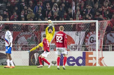 Moskova, Rusya -, 08.11.2018: Avrupa Ligi - G Grubu, Spartak Moskova Rakip Rangers