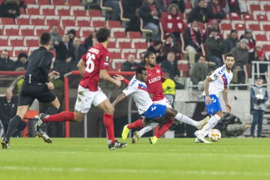 Moskova, Rusya -, 08.11.2018: Avrupa Ligi - G Grubu, Spartak Moskova Rakip Rangers