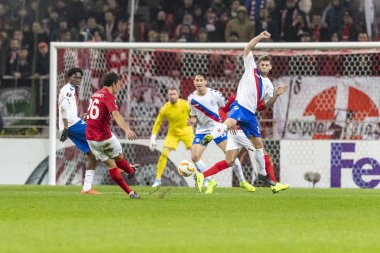 Moskova, Rusya -, 08.11.2018: Avrupa Ligi - G Grubu, Spartak Moskova Rakip Rangers
