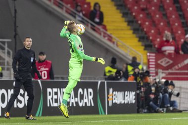 Moskova, Rusya -, 08.11.2018: Avrupa Ligi - G Grubu, Spartak Moskova Rakip Rangers