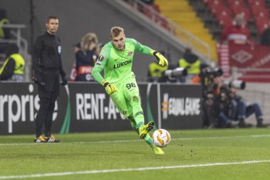 Moskova, Rusya -, 08.11.2018: Avrupa Ligi - G Grubu, Spartak Moskova Rakip Rangers