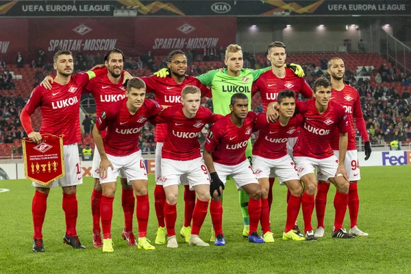 Moskou Rusland 2018 Europa League Groep Spartak Moskou Rangers — Stockfoto