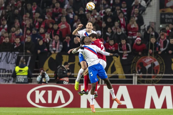 Moskova, Rusya -, 08.11.2018: Avrupa Ligi - G Grubu, Spartak Moskova Rakip Rangers
