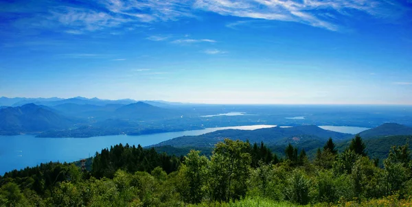 Landschap Van Het Meer Lago Maggiore Italië — Stockfoto