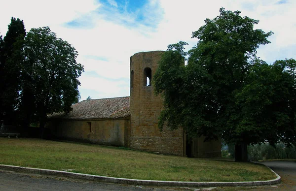 Pieve Corsignano Toszkánában — Stock Fotó