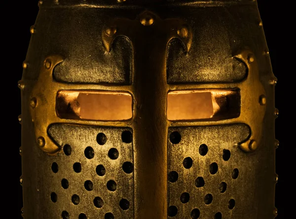 中世纪的骑士的头盔 — 图库照片