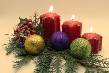 Noel dekorasyon vurdu bir stüdyo  