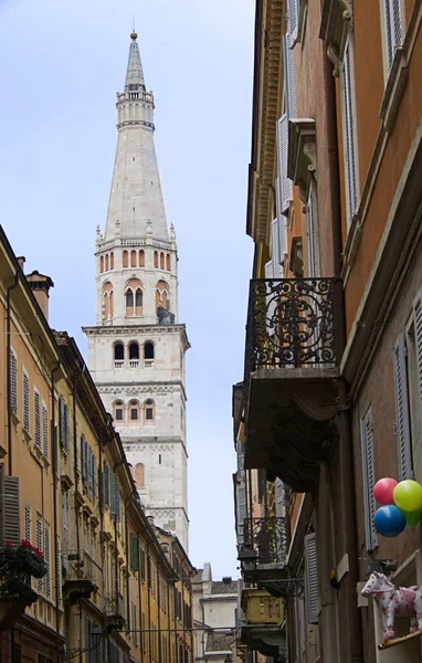 Ghirlandina Sino Torre Modena Itália — Fotografia de Stock