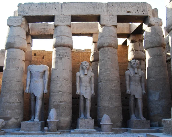 Статуї Стародавніх Реліквій Єгипту — стокове фото