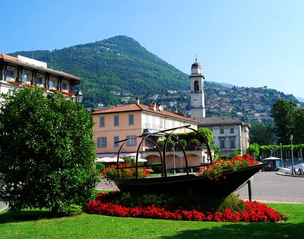 Cernobbio kasabasında Como Lake district, İtalya
