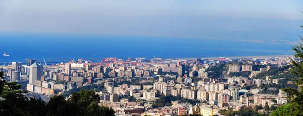 Vista Panorámica Del Puerto Génova Italia — Foto de Stock
