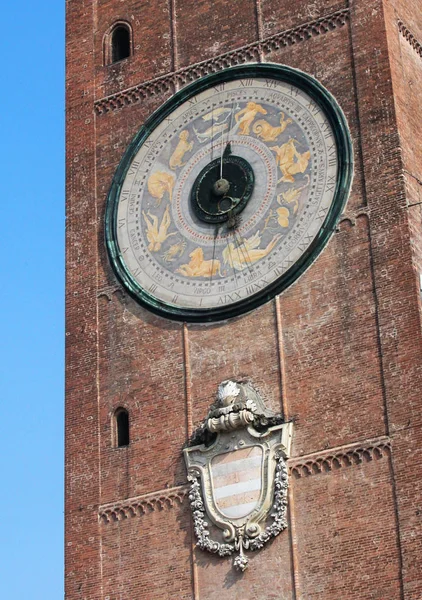 Reloj Astronómico Del Campanario Cremona Italia —  Fotos de Stock