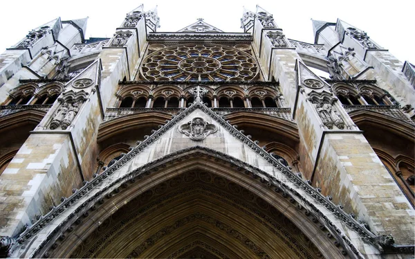 View Westminster Abbey Main Entrance London England — Stock Photo, Image