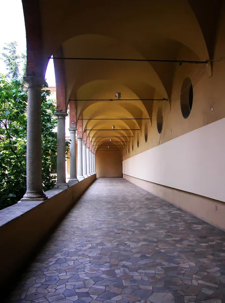 Arcade Del Museo Las Ciencias Milán Italia — Foto de Stock