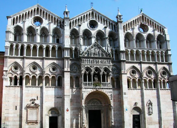 Catedrala Din Ferrara Italia — Fotografie, imagine de stoc