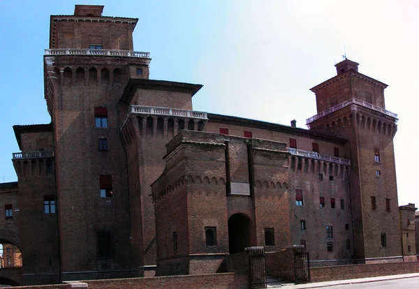 Castello Estense Ferrara Itálie — Stock fotografie