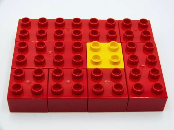 Plastic Building Blocks Diversity Concept — Stock Photo, Image