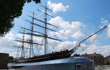 Greenwich, Londra ekranda Cutty Sark