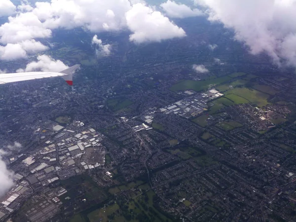 Vista Aérea Sul Londres Reino Unido — Fotografia de Stock