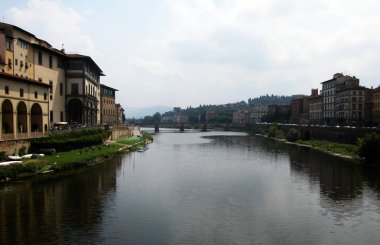 Görünüm Arno Nehri Floransa, Toskana, İtalya