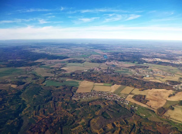 Parague チェコ共和国の近くの国の空撮 — ストック写真