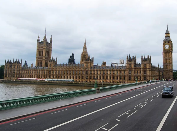 Westminster Bridge Houses Parlament Londýn Big Ben Velká Británie — Stock fotografie