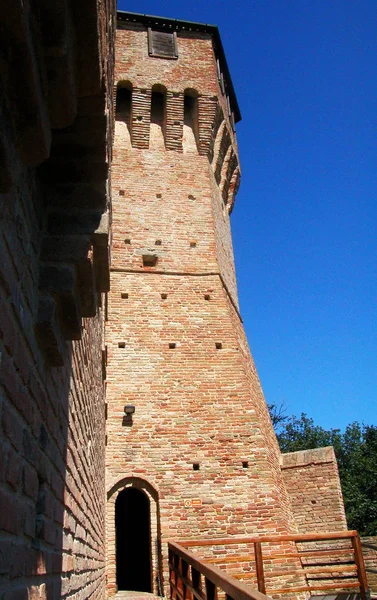 Het Middeleeuwse Kasteel Fort Van Gradara Marche Italië — Stockfoto