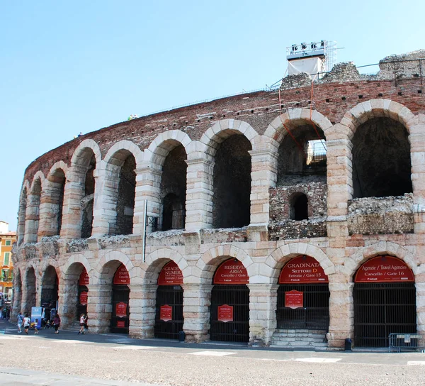 Verona Arena Římský Amfiteátr Itálie — Stock fotografie