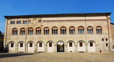 Bishop Palace on Piazza Duomo, Parma, Italya