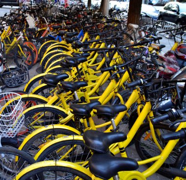 Pekin şehir, Çin 'de Bisiklet satırı