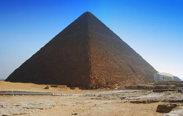 Cheops Stora Pyramid Kairo Egypten — Stockfoto