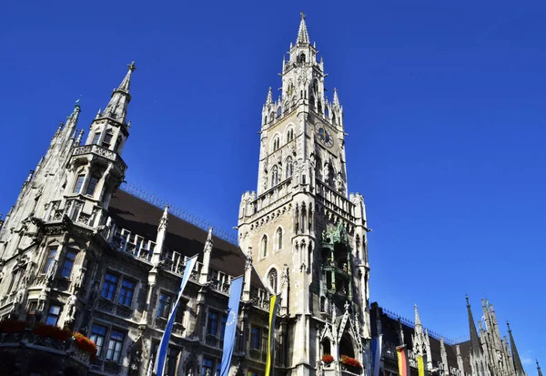 the tower of Munich town hall, Bavaria, Germany
